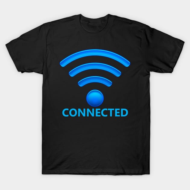 WI-FI connected T-shirt T-Shirt by NOMAD73